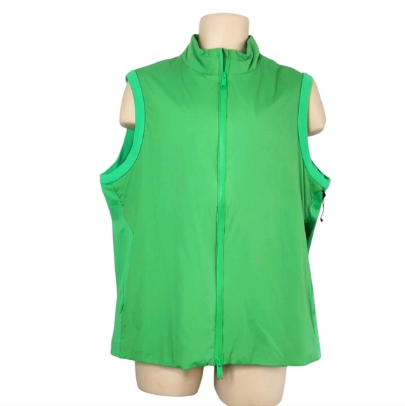 G Fore Mens Golf Vest Size Medium Lime Green Maverik Hybrid 4 Way Stretch New - Picture 3 of 12